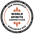 A badge that reads "San Francisco World Spirits Competition."