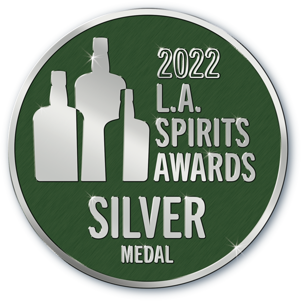 A badge reads "2022 LA Spirits Awards, silver medal."