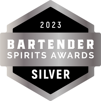 A badge that reads "2023 Bartender Spirits Awards Silver."